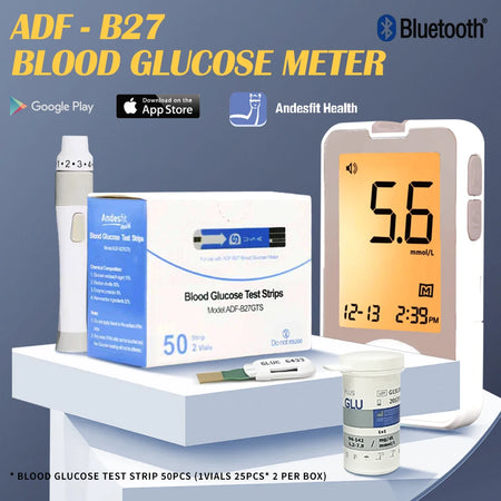 Schbit Wireless Bluetooth Blood Glucose Meter &ndash; Quick and Accurate Measurements