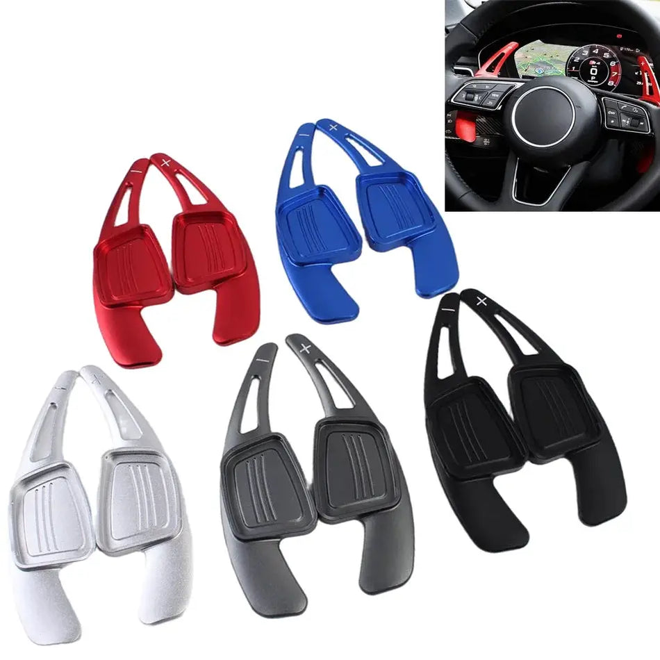 Aluminum Shift Paddle Extensions for Audi A4 S4 Q5 SQ5 Q3 Q8 by InterCyprus Trading Ltd