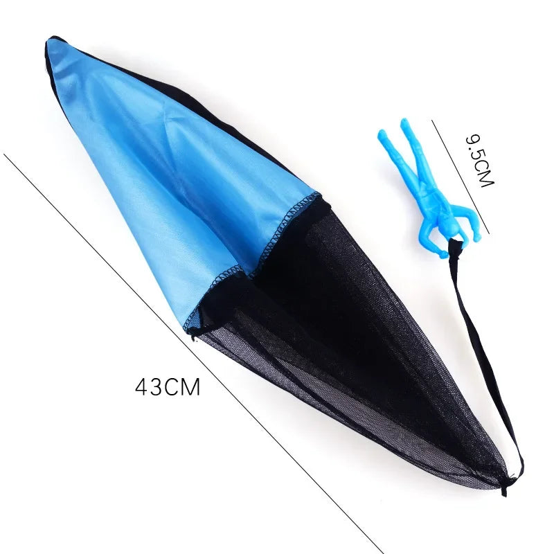 Kids Outdoor Fun: 1/6 Sets Hand Throwing Parachute Toy with Mini Soldier Sports Game