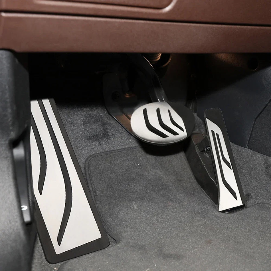 Набор педалей из нержавеющей стали BMW с резиновыми накладками для X1, X2 и 1-й, 2-й серий