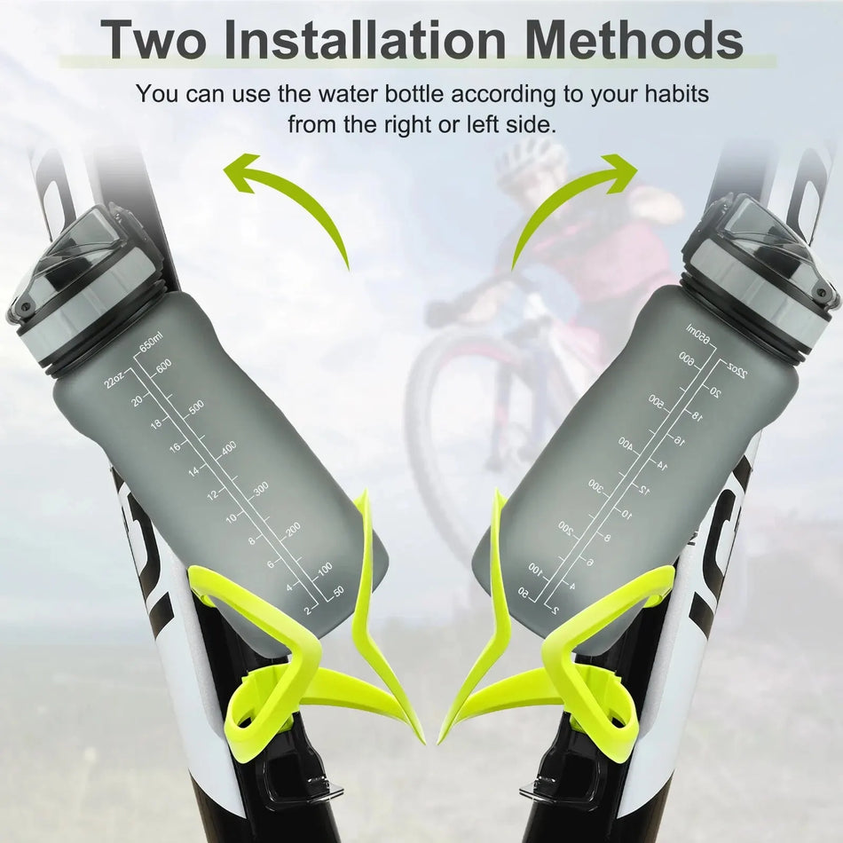 Jaula para Botella de Bicicleta con Tirón Lateral Bidireccional para Bicicletas de Carretera y Montaña, Policarbonato