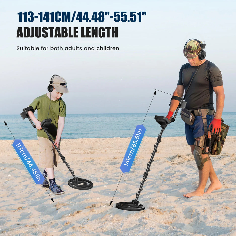 Detektor kovů s LCD displejem 10 palcový cívka 5 režimů