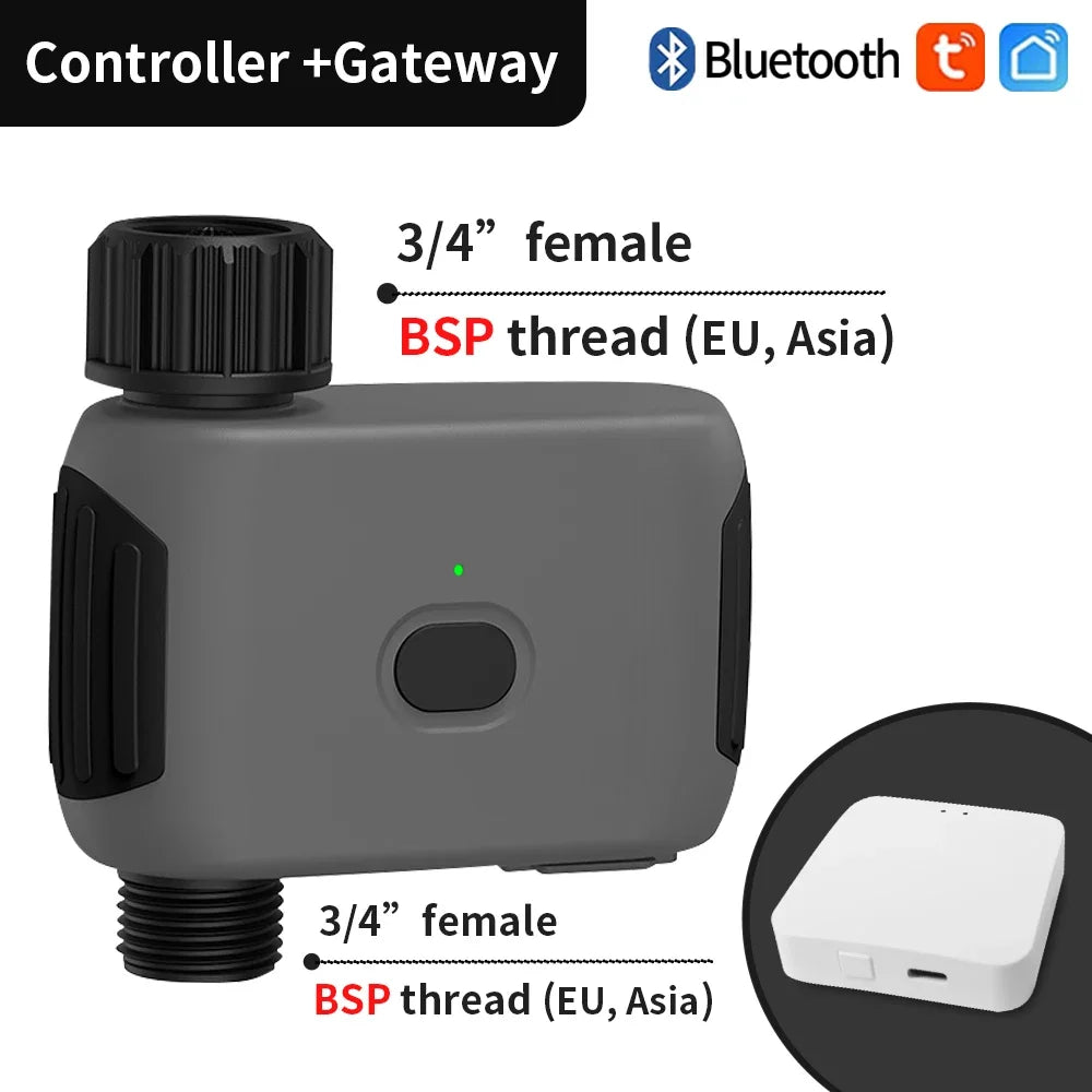 Smart Tuya Bluetooth Garden Water Timer - Alexa Compatible, Rain Delay, Automatic Irrigation EU Version HUB kit / CHINA / Bluetooth Version