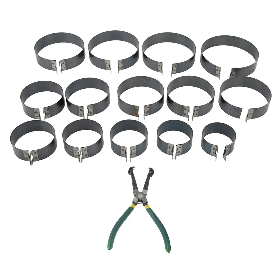 Set de compresoare pentru inele de piston cu clești universali cu 14 benzi pentru mașini, camioane