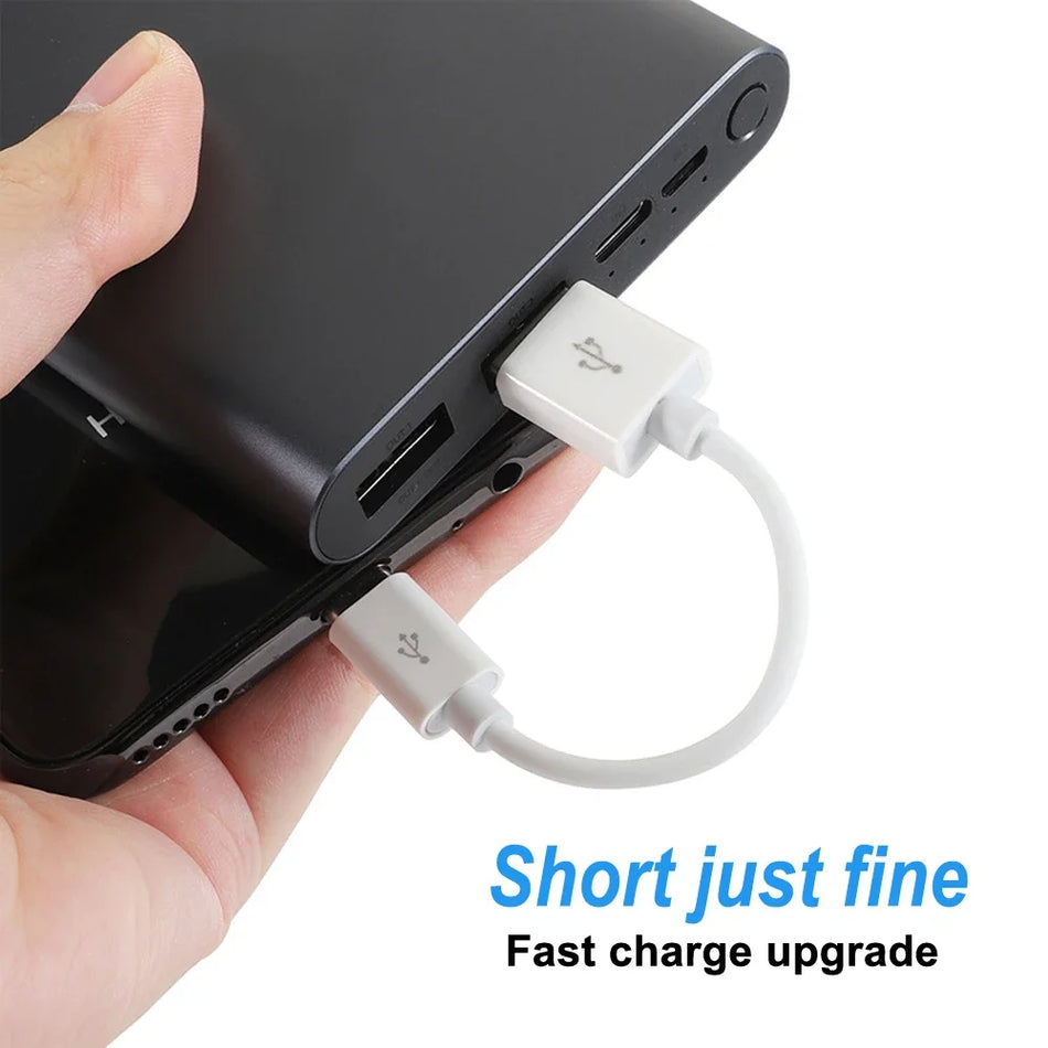 20cm Ultra Short USB A To USB C Cable &ndash; Fast Charge 3A