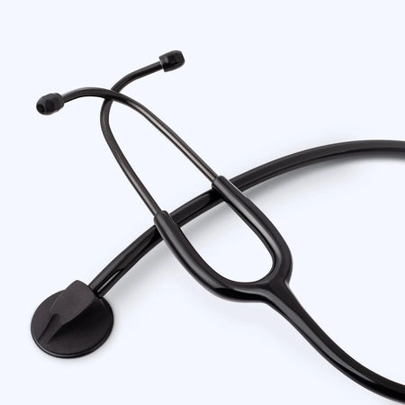 Professional Cardiology Stethoscope - Single Head Design 250-Black