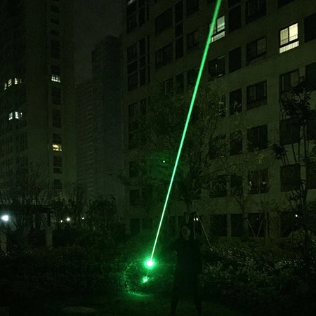 L0511 Handheld Two-Headed Laser Sword - Thick Beam Pro Green / EU Plug