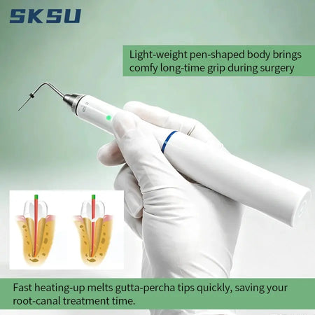 Dental Cordless Gutta Percha Obturation Pen Root Canal Filling System +2 Tips 3 Second Rapid Heating Dental Gutta-percha Cutter by InterCyprus Trading Ltd