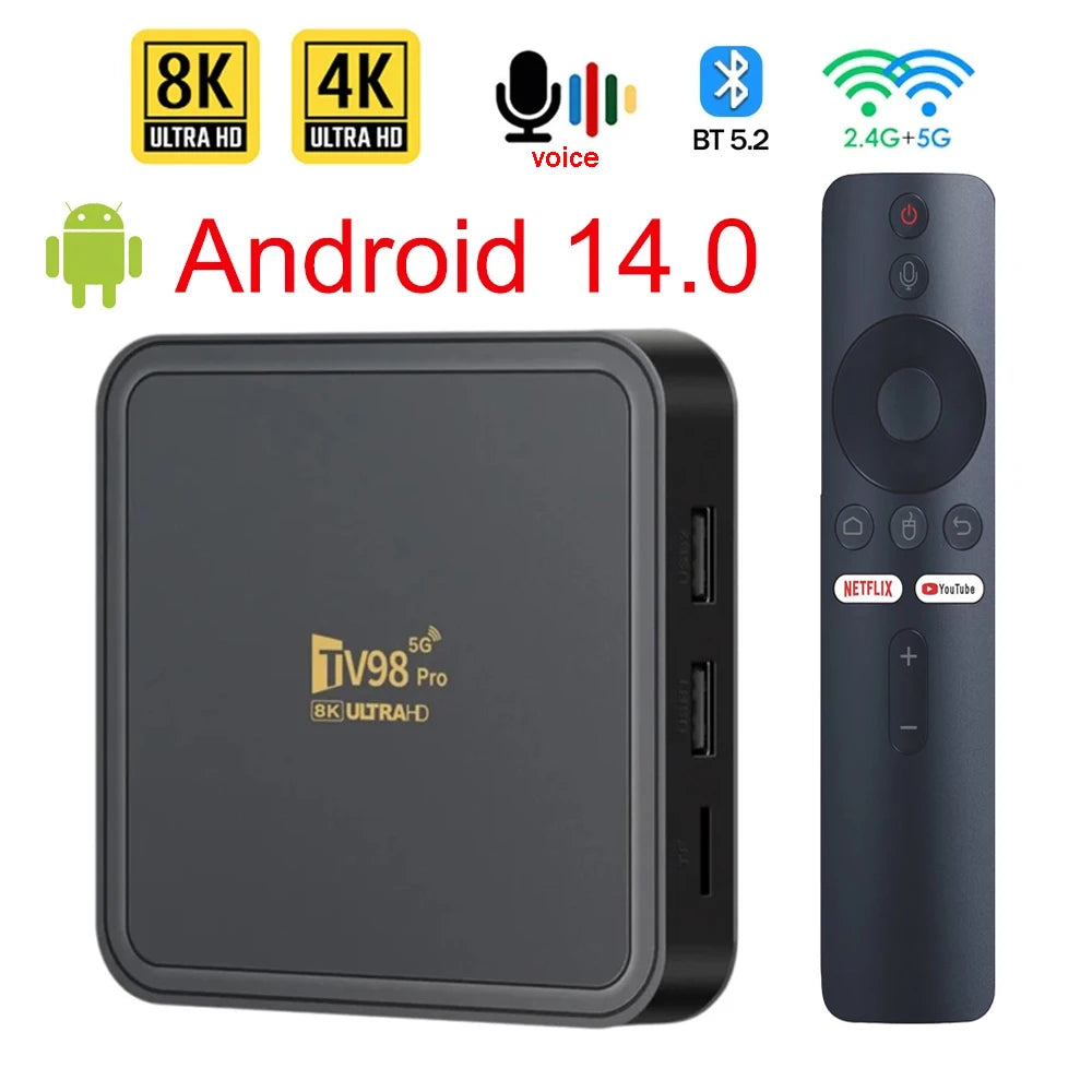 TV98 Pro ATV Allwinner H313 Quad Core &ndash; 8K Video Ready