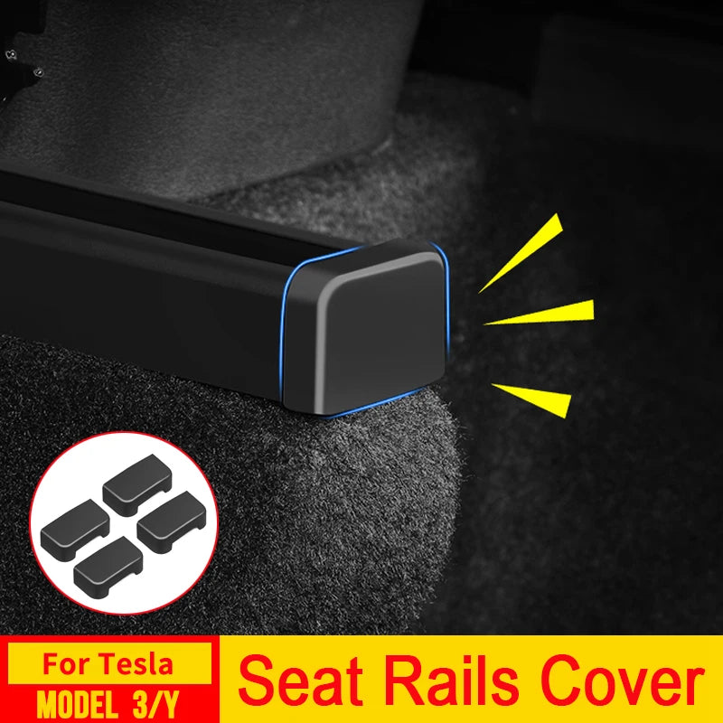 Rear Seat Rail Cover Protector for Tesla Model 3 Y Juniper