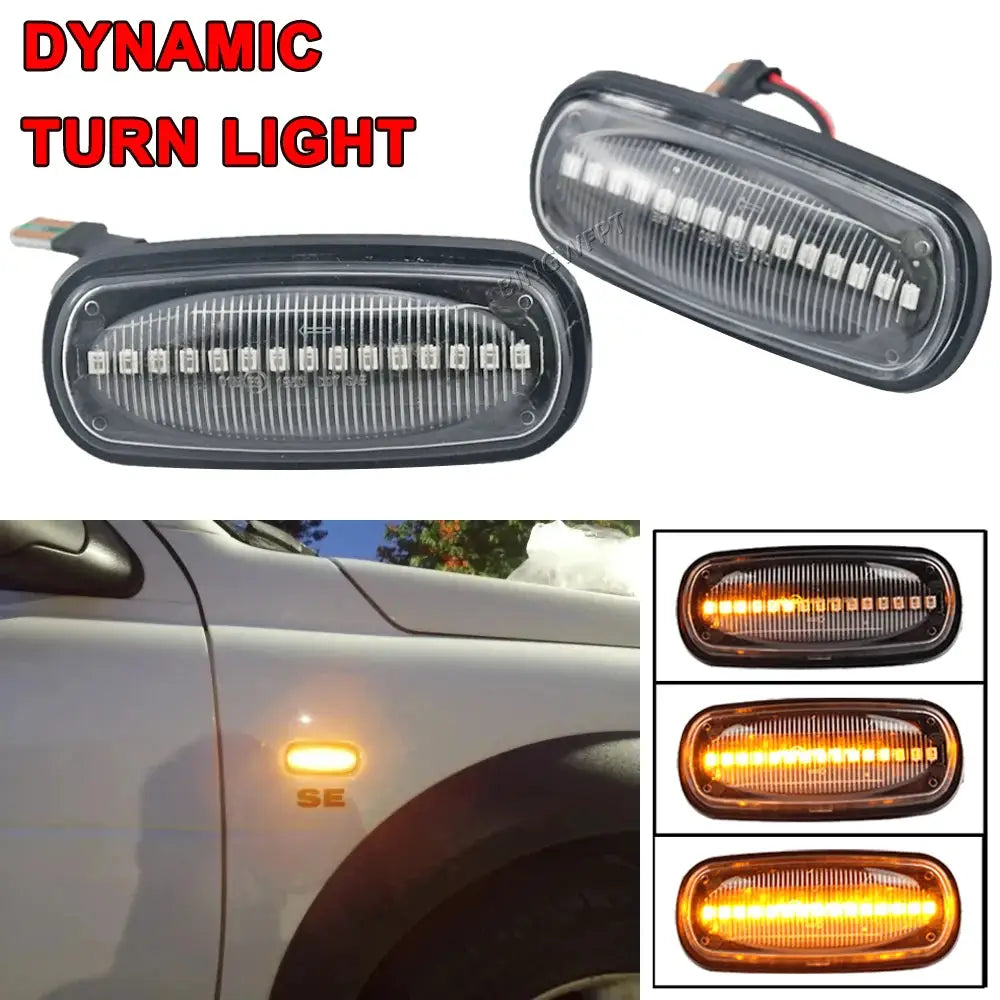2Pcs LED Side Marker Lamp Turn Signal Indicator Light For Land Rover Defender TD5 98-15 Freelander 1 02-05 Discovery 2 99-04 by InterCyprus Trading Ltd