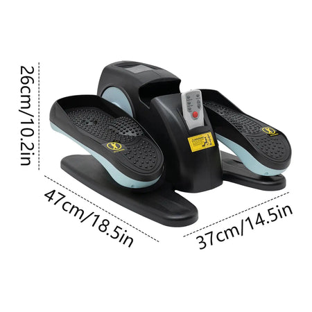 Foot Pedal Exerciser Elliptical Trainer &ndash; LCD Display Blue / GERMANY