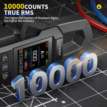 FNIRSI DMC-100 Clamp Meter &ndash; High Accuracy 10000 Counts with USB Charger