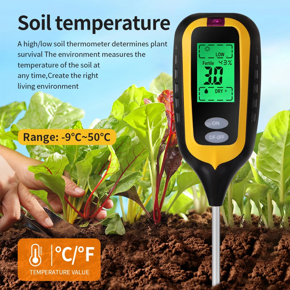 6 In 1 Soil Tester &ndash; All In One Garden Sensor For Plants