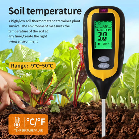 6 In 1 Soil Tester &ndash; All In One Garden Sensor For Plants