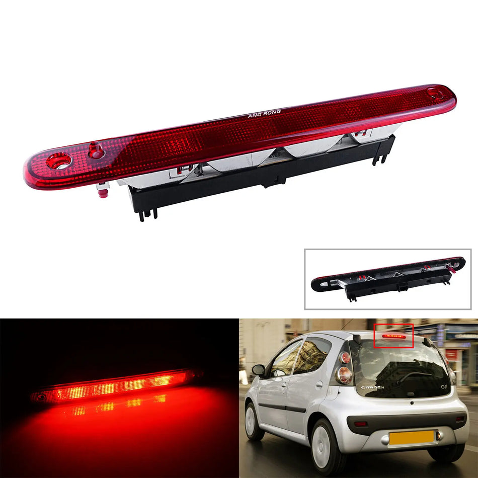 Задний верхний третий светодиодный стоп-сигнал для Toyota Aygo 2005-2014, также подходит для Peugeot 107 и Citroen C1