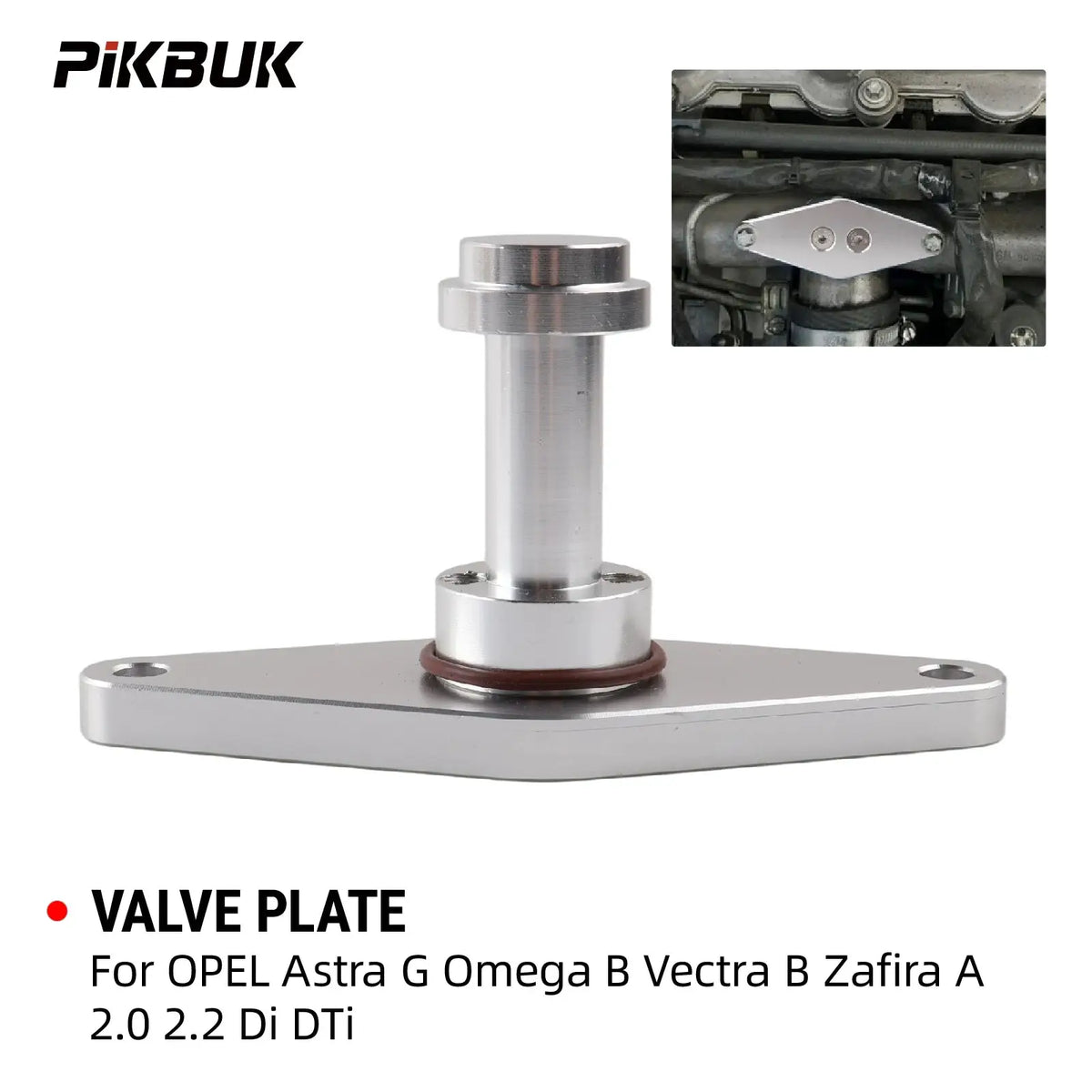 PIKBUK Aluminum VALVE PLATE For OPEL Astra G Omega B Vectra B Zafira A 2.0 2.2 Di DTi Replacement OE 0849067/0849087/0849104 by InterCyprus Trading Ltd
