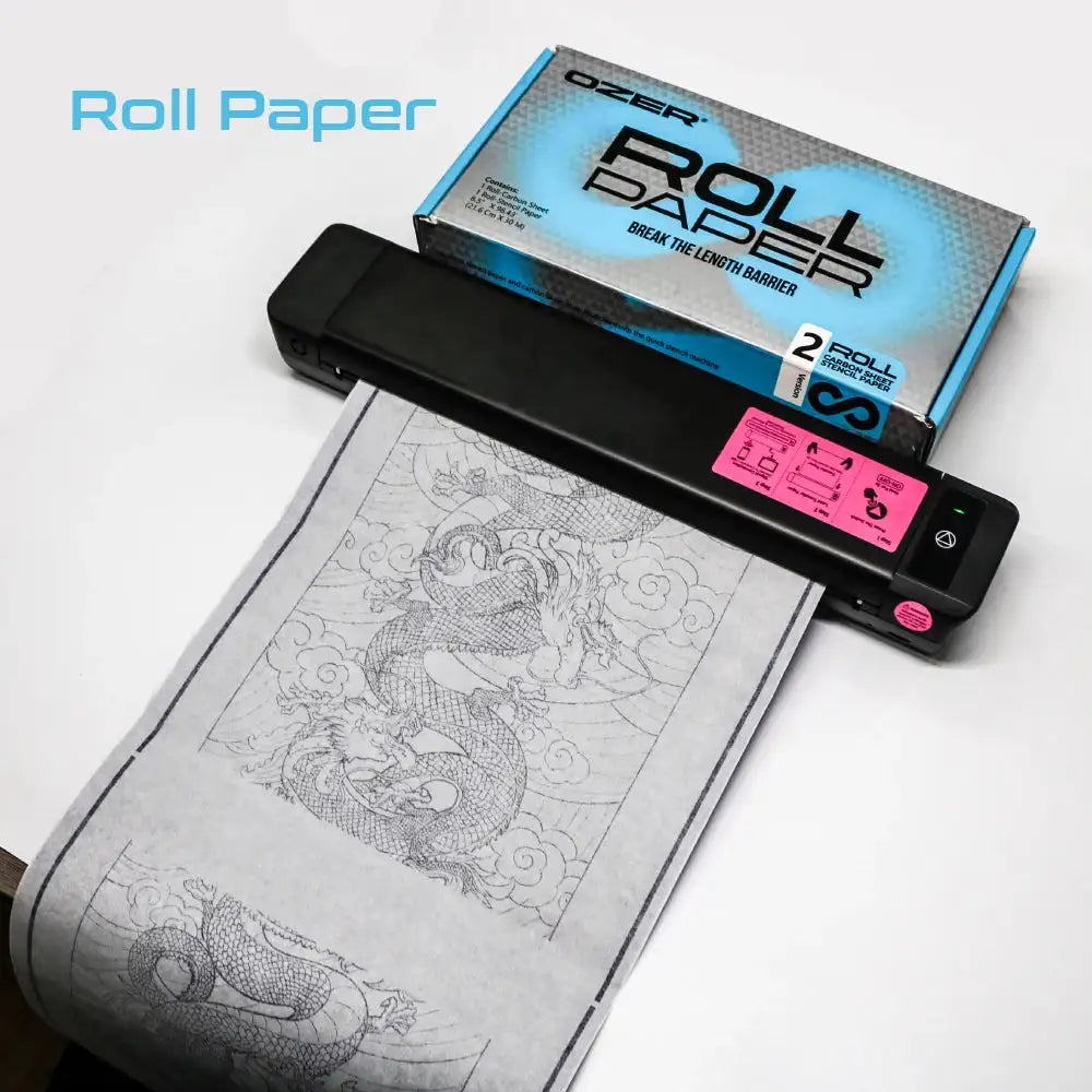 Ozer Tattoo Transfer Rolling Paper For Thermal Printer