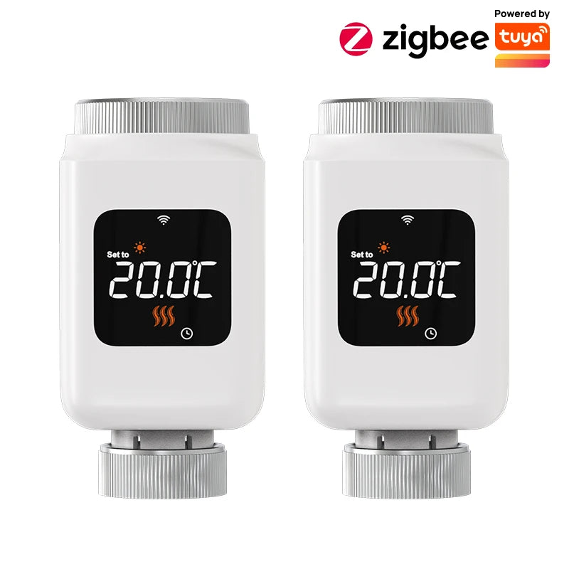 Tuya WiFi Zigbee Smart Radiator Valve &ndash; Thermostatic Control 2PCS-Zigbee / 3 x 1.5V