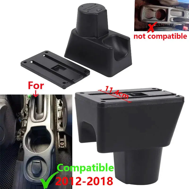 Armrest Box With PU Leather For Renault Duster And Nissan Terrano 2012-2018 by InterCyprus Trading Ltd