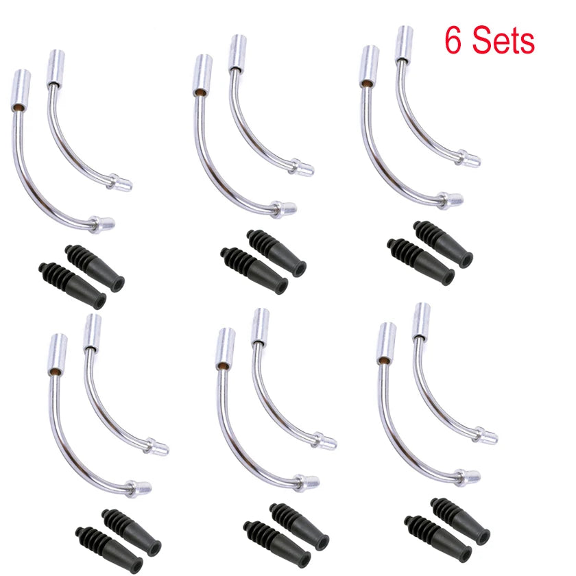 V Brake Noodle And Boot Set &ndash; Durable Steel Cable Protection 6 sets