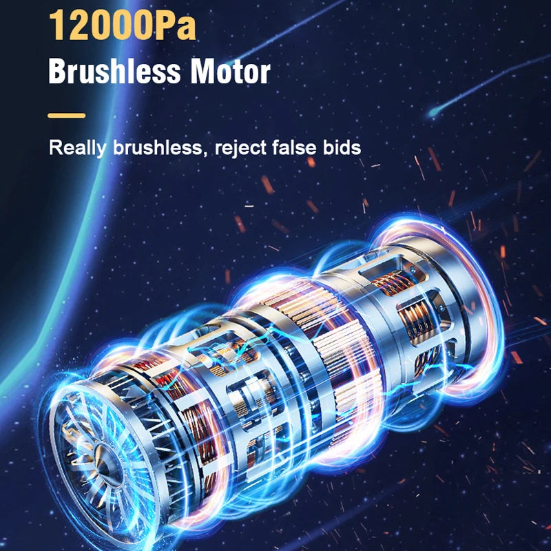 Borstlös Sladdlös Bil Hem Handhållen Dammsugare Inbyggt Batteri