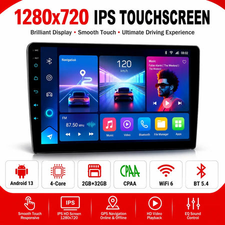 2-DIN Android Car Stereo With 7-Inch Touchscreen And Bluetooth For VW Opel by InterCyprus Trading Ltd