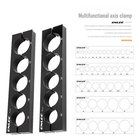 ENLEE Bike Tube Cutting Clamp Aluminum Alloy Multifunctional Axis Fixator for Fork Steerer Seatpost Bicycle Repair Tool by InterCyprus Trading Ltd