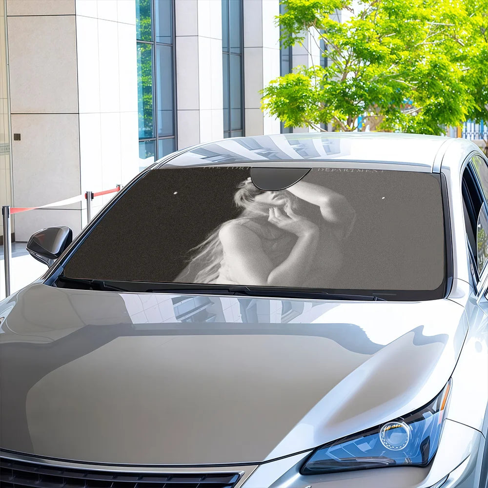 Hot Singer Tortured Poets Car Sunshade - Anti-UV Windshield Cover