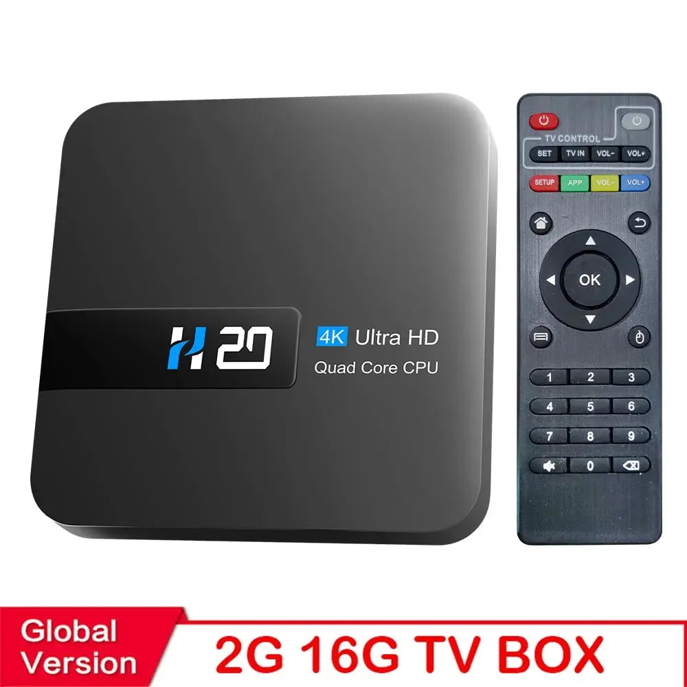 HONGTOP H20 - 4K Android TV Box With H.265 And IPTV 2GB 16GB / US Plug