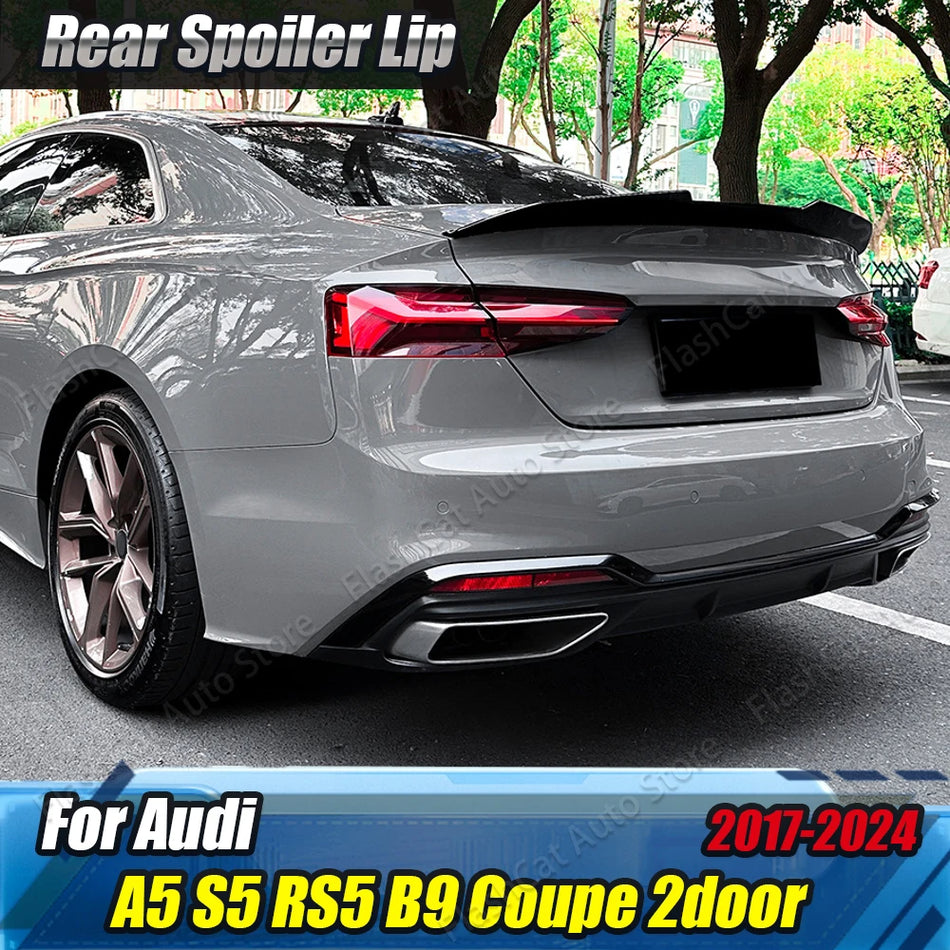 Spoileris Audi A5 F5 2 durų kupė S5 galinės bagažinės lūpų apdaila PSM aerodinaminis nuspaudimo rinkinys