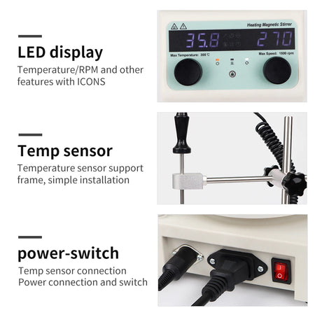 Heating Collecting Magnetic Stirrer &ndash; Digital Display