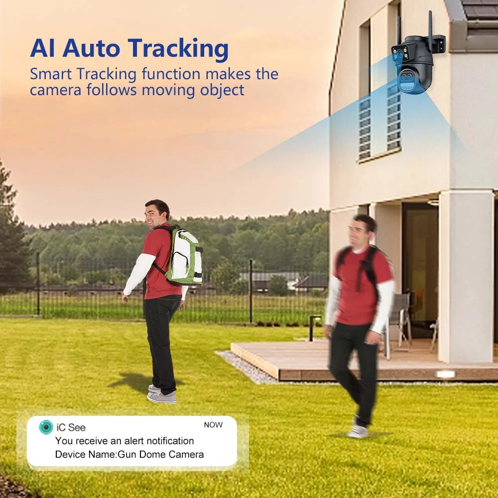 12MP 6K Outdoor WIFI PTZ Camera