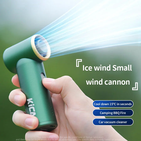 KICA 3000mAh Mini Turbo Jet Fan &ndash; Portable Handheld Cooling Appliance