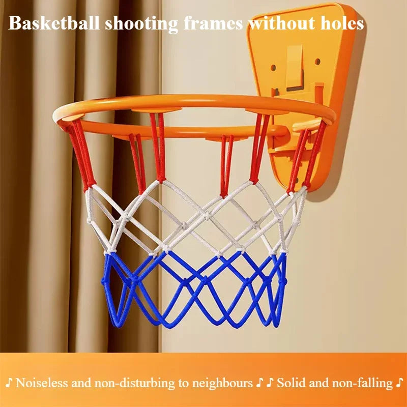 Indoor Basketball Hoop &ndash; Wall Mounted Foldable &ndash; Mute Ball