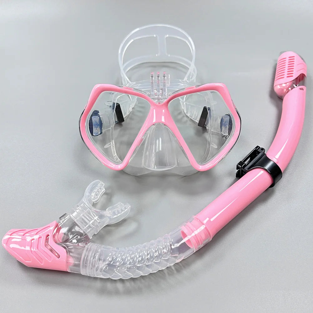 AXY M2021 1 S11 Snorkel Set &ndash; Dry Top Water Protection PinkClear