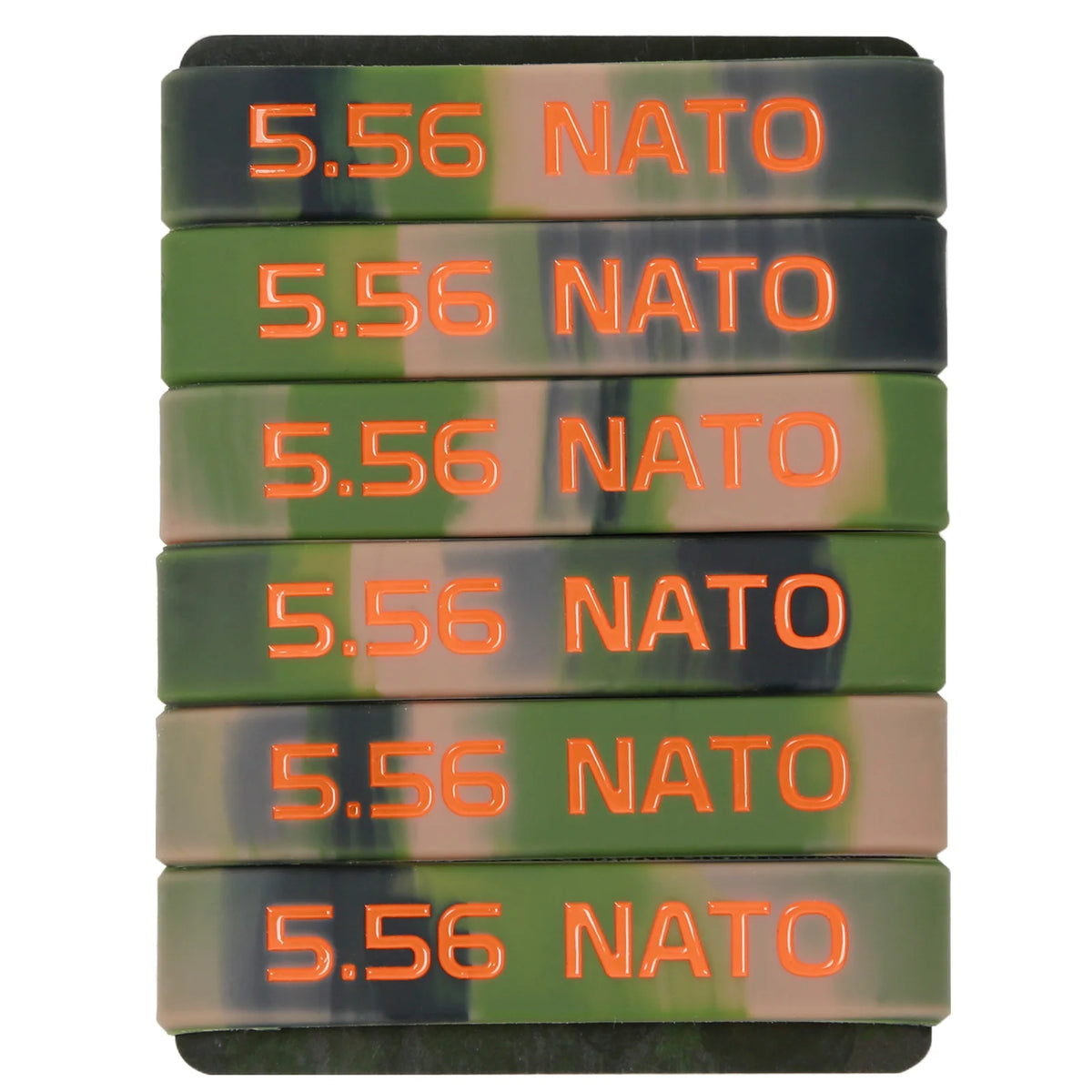 6 Pack Magazine Marking Band 5.56 NATO &ndash; Multi Color Rubber Bands 5.56 Orange 6Pcs