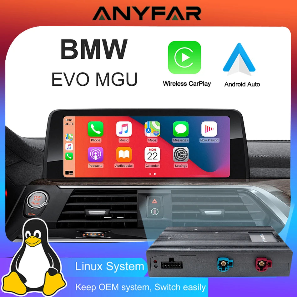 BMW EVO MGU ID System Wireless CarPlay Android Auto Retrofit Kit