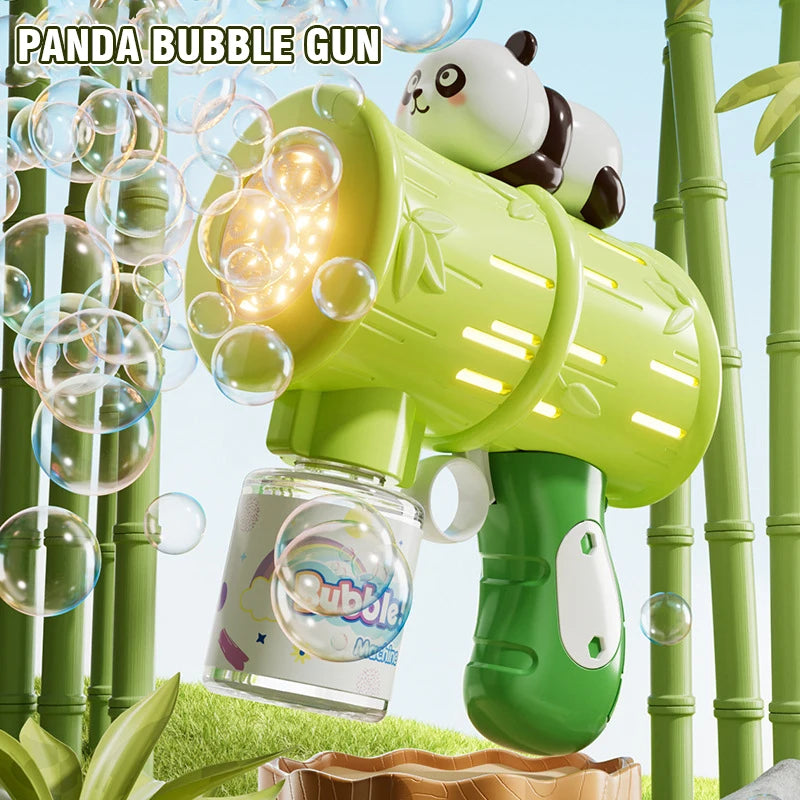 Panda Electric Bubble Gun &ndash; Cute Cartoon Panda Bubble Maker