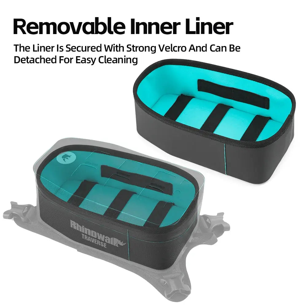 Rhinowalk Motorcycle Waterproof Tank Bag With MOLLE System Mesh Pocket Dry Travel Motor Front Pack Bag by InterCyprus Trading Ltd