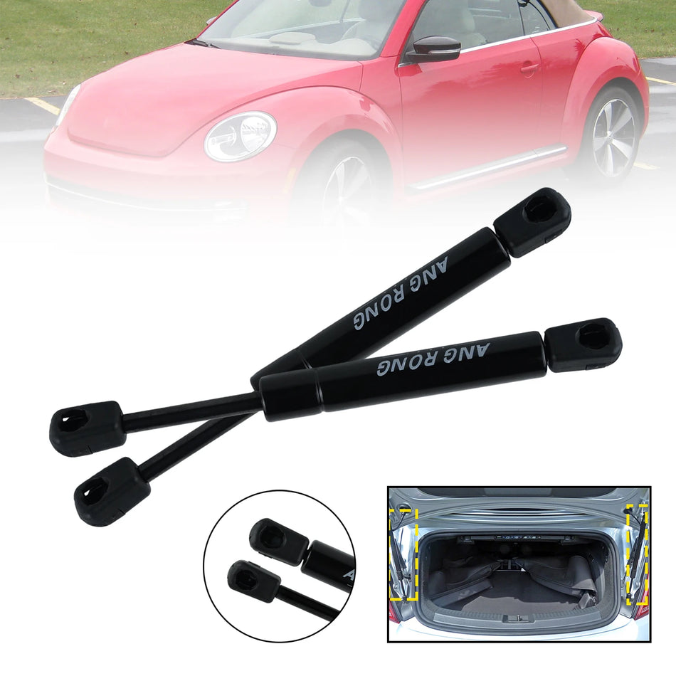 VW New Beetle Convertible 1998-2010 Tailgate Gas Struts, Painted Black