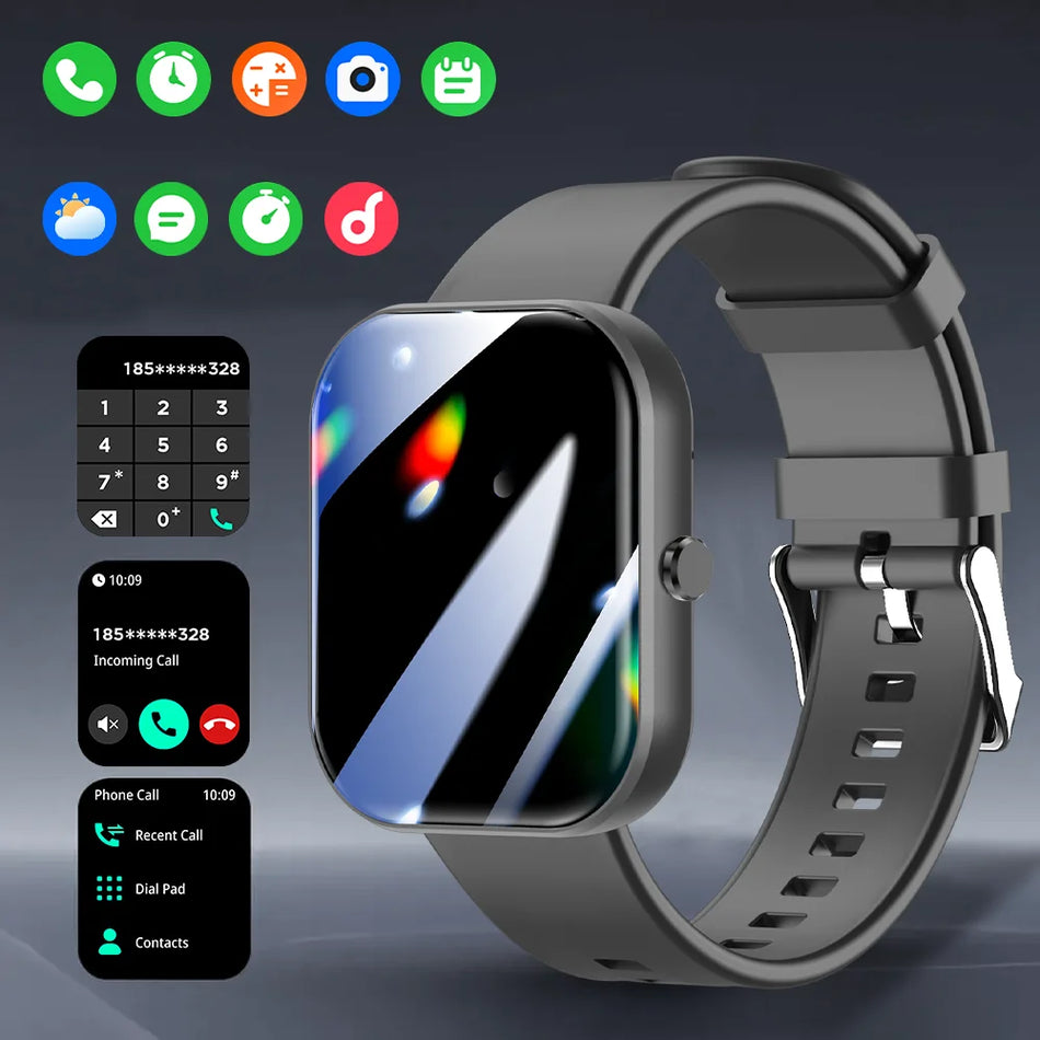 LAXASFIT Smart Watch Bluetooth Voice Call IP68 Waterproof