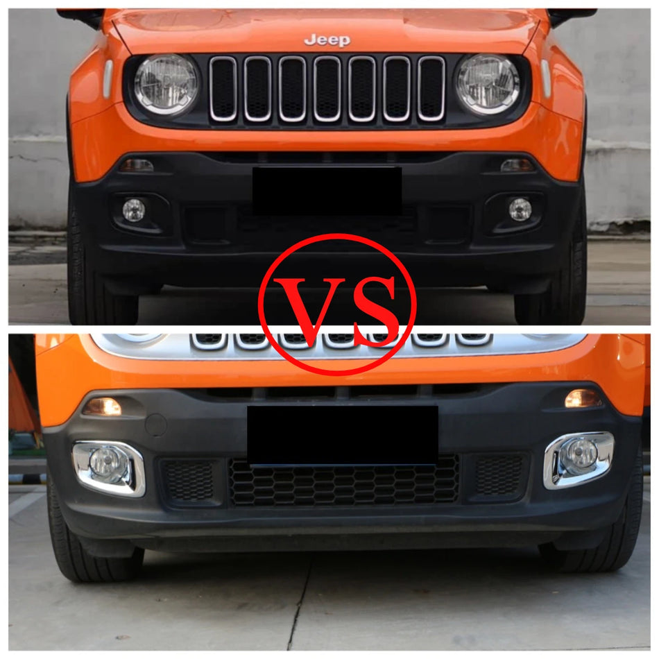 Fog Light Protective Cover for Jeep Renegade Front ABS Plastic Shield Easy Install Durable