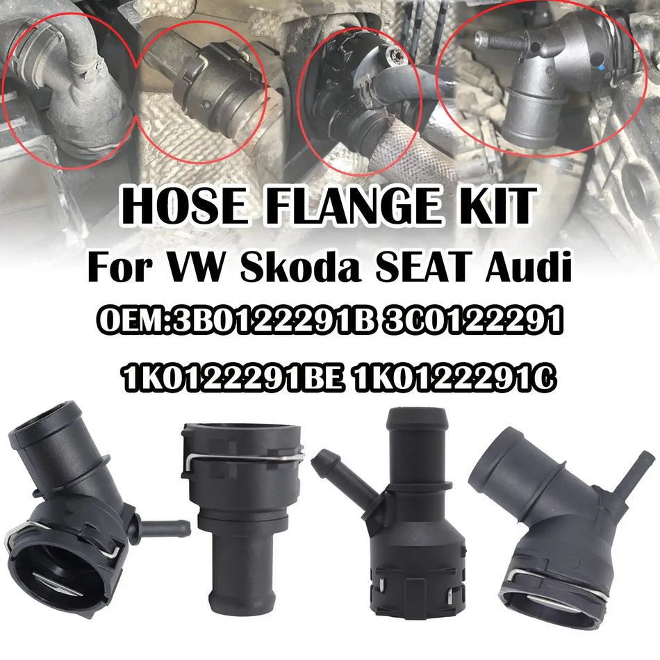 Car Radiator Heat Coolant Hose Flange Water Pipe Connector For VW Skoda SEAT Audi 3B0122291B 3C0122291 1K0122291BE 1K0122291C by InterCyprus Trading Ltd