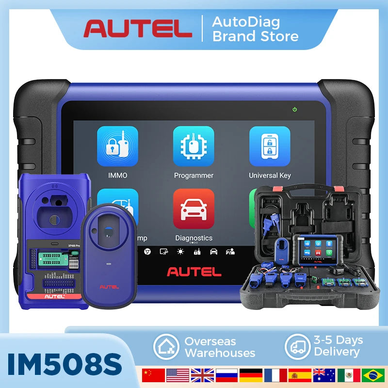 Autel MaxiIM IM508S Programador de Llaves IMMO Escáner de Diagnóstico de Todos los Sistemas
