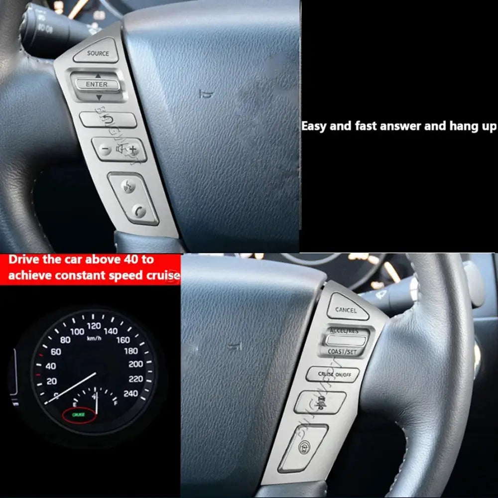 Car Steering Wheel Cruise Control Switch Buttons For Nissan PATROL Y62 2012-2018 Telephone Sound Volume Switch by InterCyprus Trading Ltd
