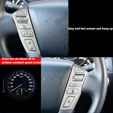 Car Steering Wheel Cruise Control Switch Buttons For Nissan PATROL Y62 2012-2018 Telephone Sound Volume Switch by InterCyprus Trading Ltd