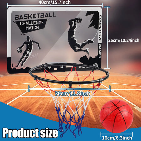 Metal Basketball Rim Mini Hoop Indoor Backboard &ndash; Safe Play