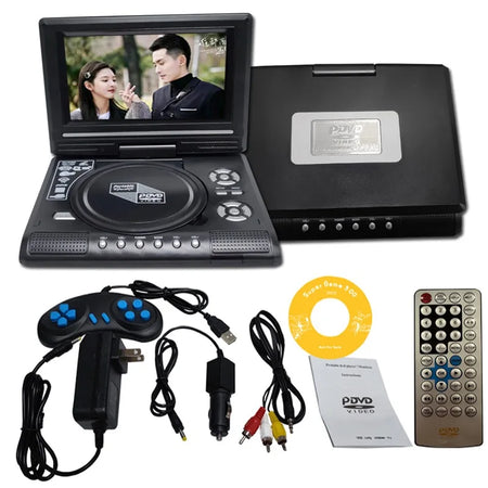 Portable 7.8 Inch DVD Player with FM Radio &amp; Game Function - EU Plug US