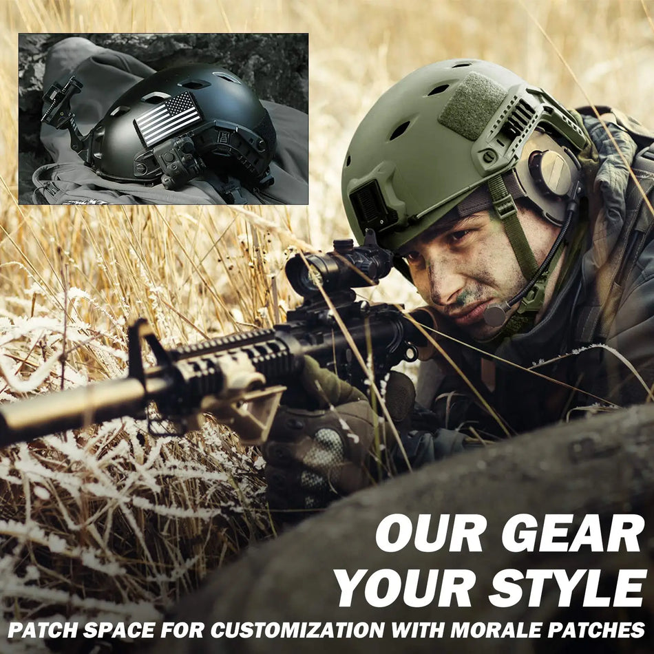 Elmetto tattico in ABS pesante per airsoft paintball